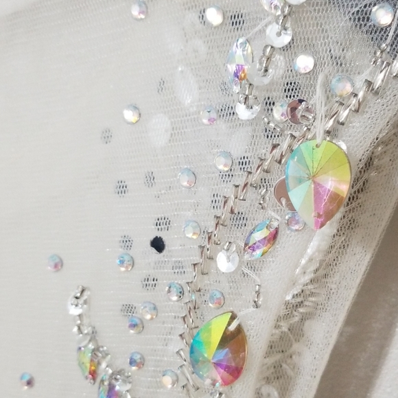 Royal blue beaded evening gown - Picture 7 of 7